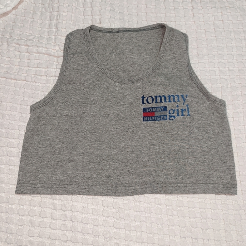 2/$10 Tommy Girl cropped tank top